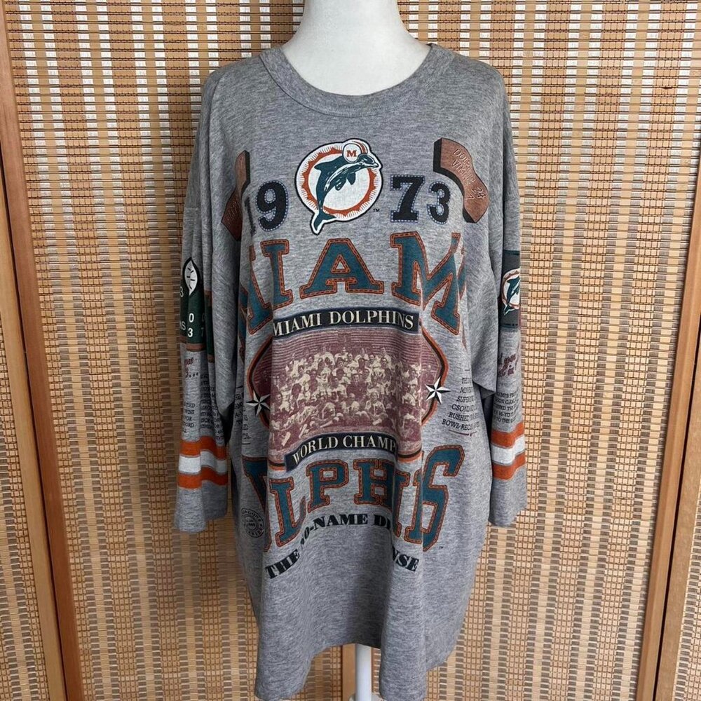 Vintage 1992 Miami Dolphins NFL world champions graphic tshirt men’s size XL